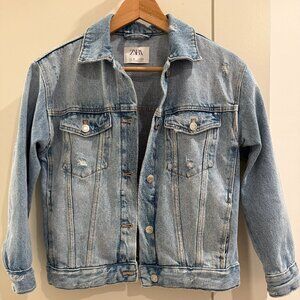 Zara Girls Distressed Jean Jacket